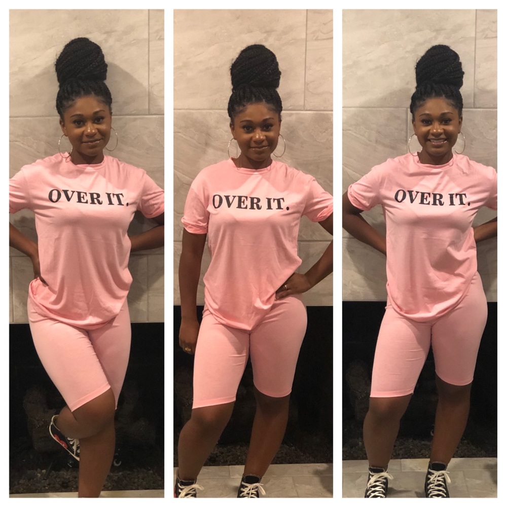 Cute and Comfortable 2 Piece Biker Shorts Set